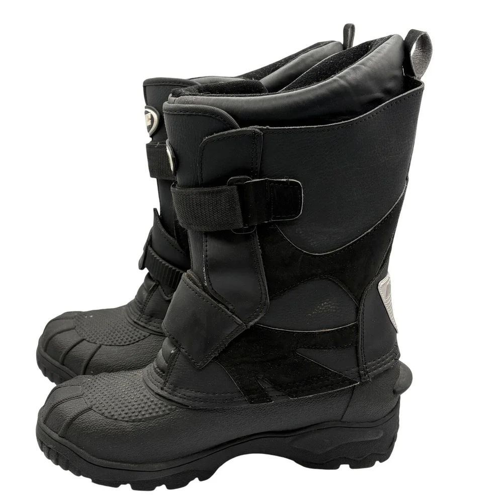 HJC Snowmobile Boots Mens 9 Black Excellent Thinsulate Insulated Waterproof